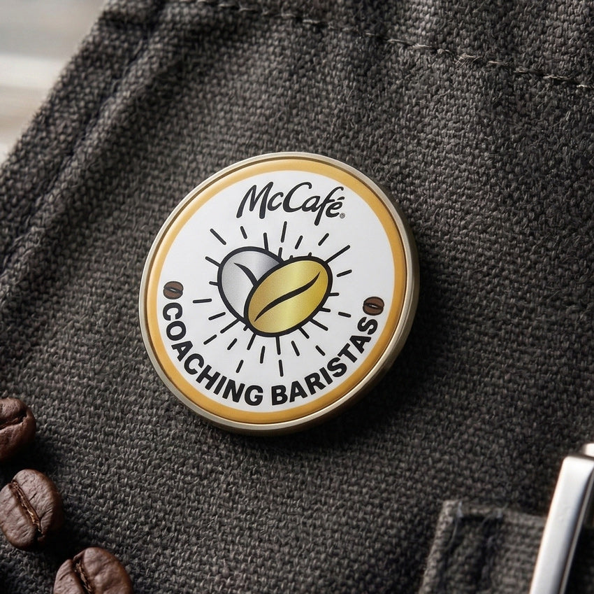 Coaching Baristas Pin