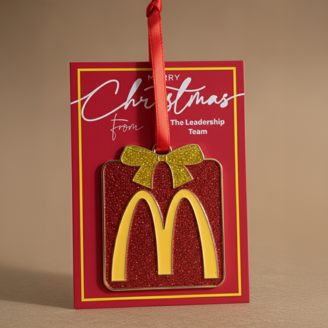 Christmas Ornament with Card Backing