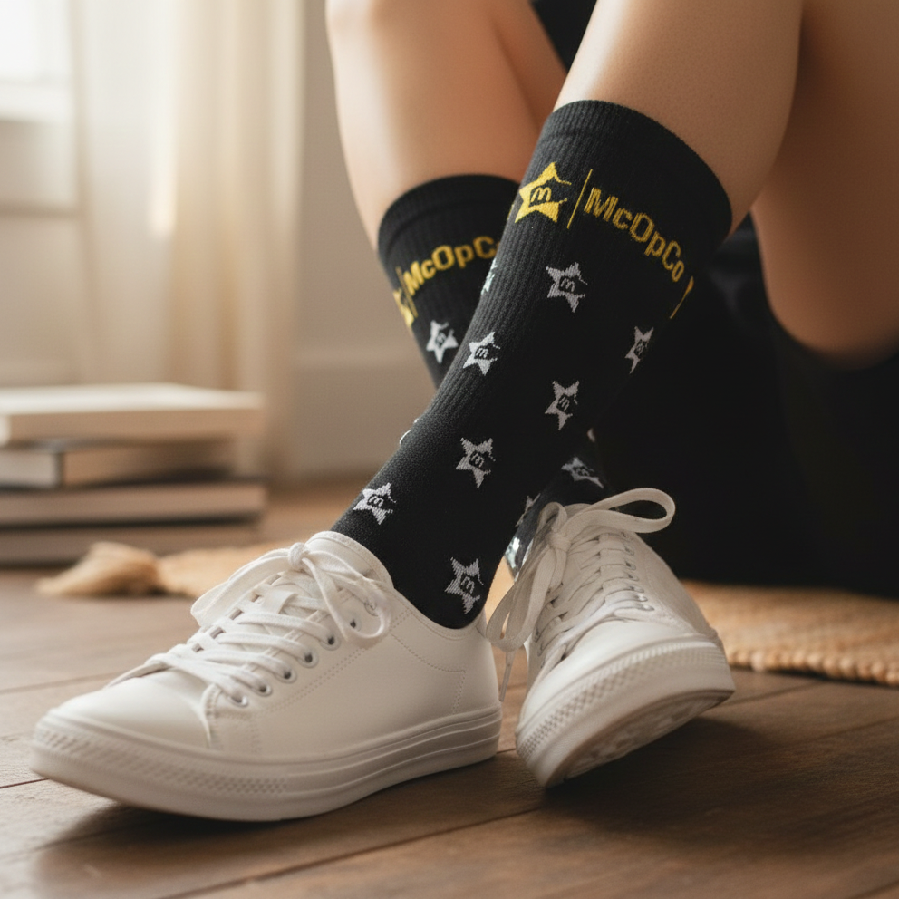 Custom Knitted Crew Socks